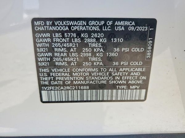 2024 VOLKSWAGEN ATLAS CROSS SPORT