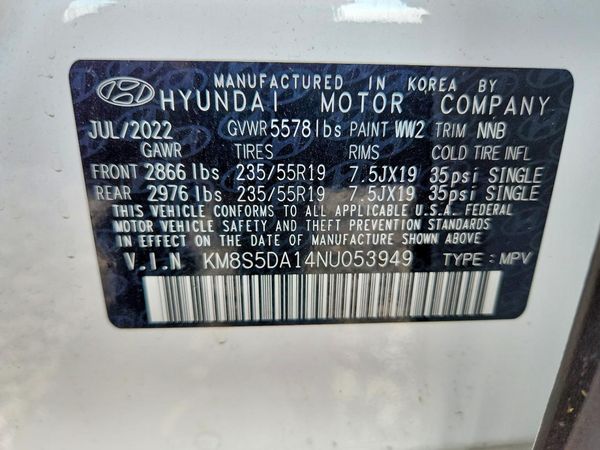 2022 HYUNDAI SANTA FE Limited