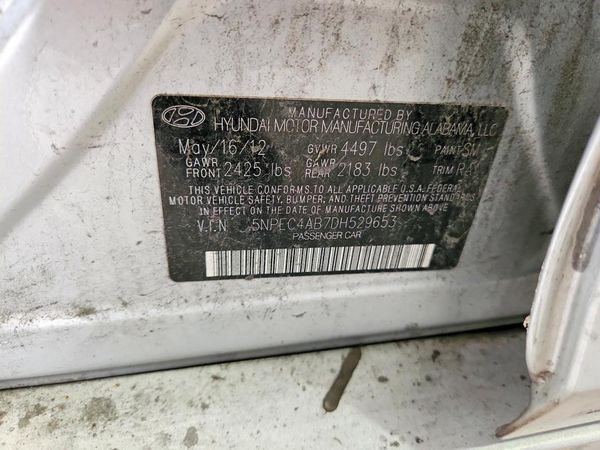 2013 HYUNDAI SONATA