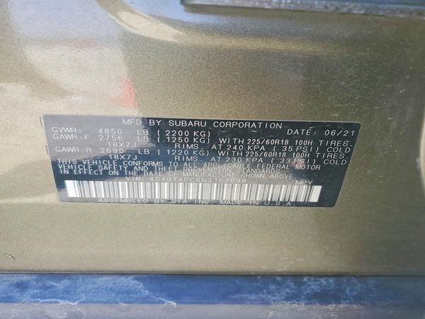 2022 SUBARU OUTBACK Touring