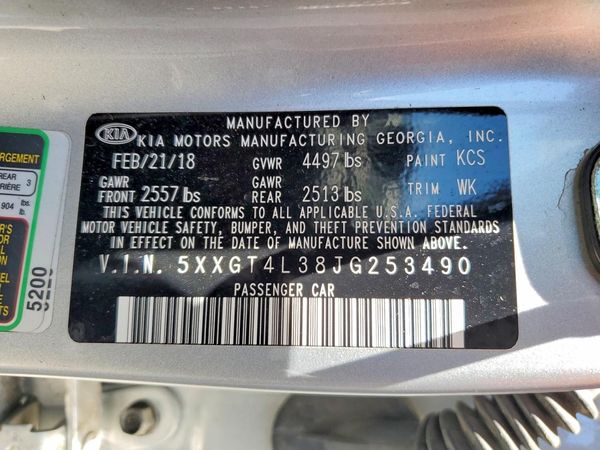 2018 KIA OPTIMA