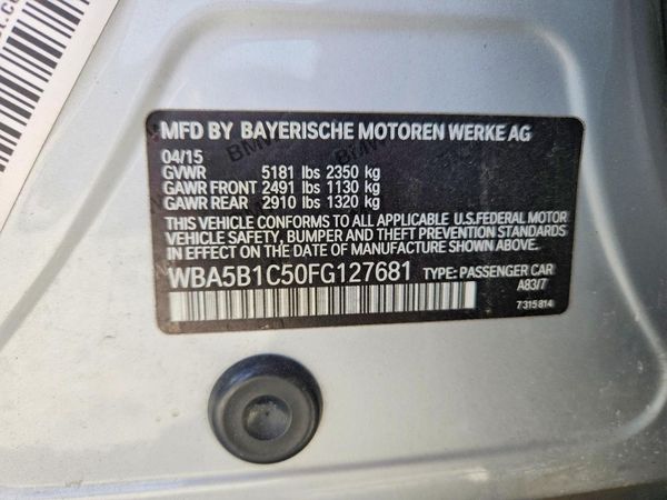 2015 BMW 535