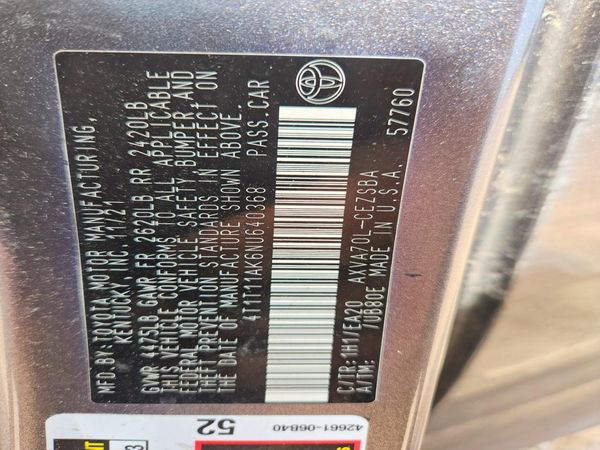 2022 TOYOTA CAMRY SE