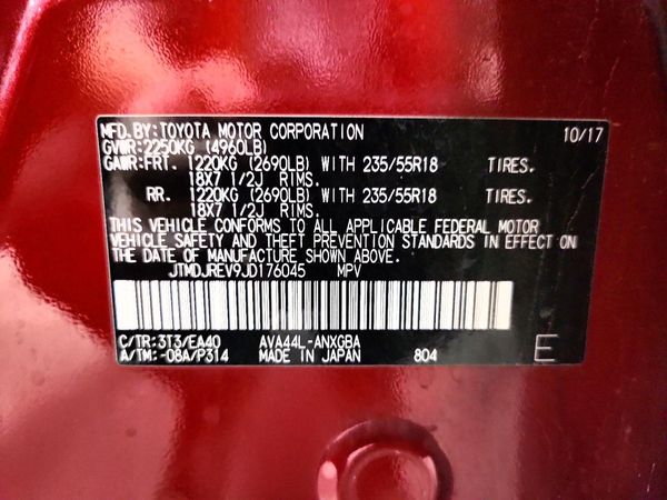 2018 TOYOTA RAV4 Ltd