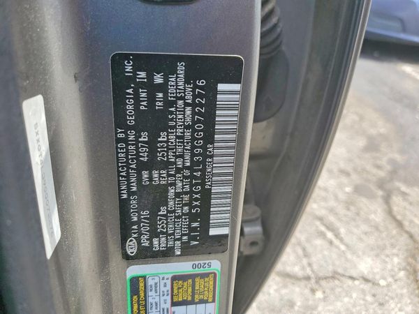 2016 KIA OPTIMA