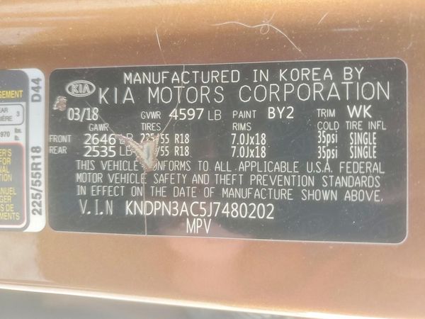 2018 KIA SPORTAGE QL