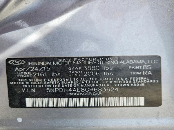 2016 HYUNDAI ELANTRA
