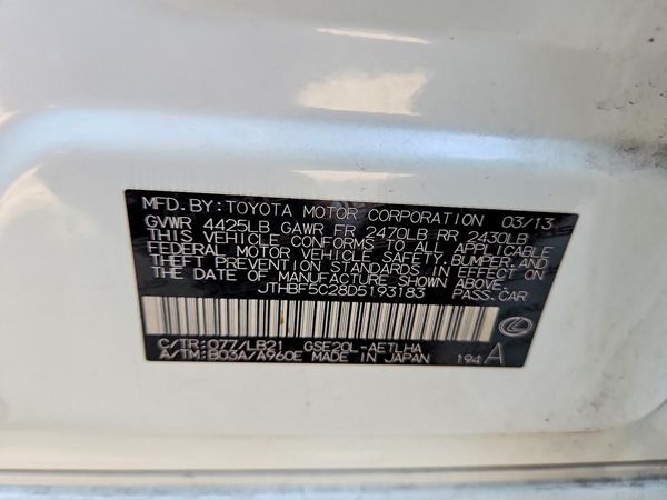 2013 LEXUS IS 250