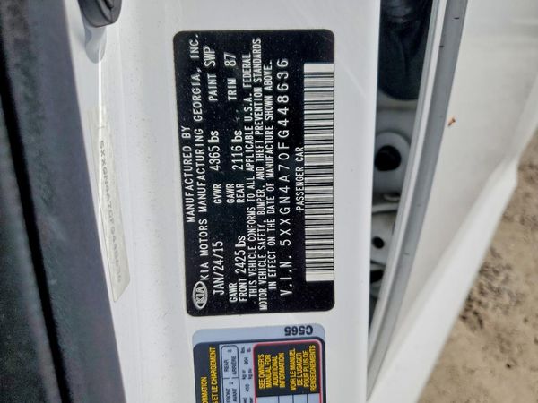 2015 KIA OPTIMA — VINS