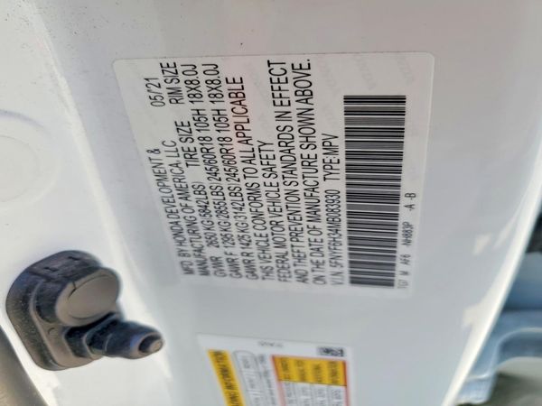 2021 HONDA PILOT EX