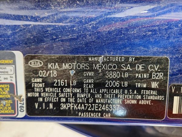2018 KIA FORTE LX Base