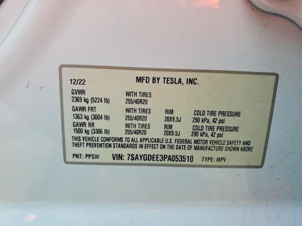 2023 TESLA MODEL Y