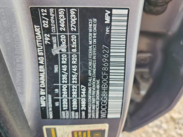 2012 MERCEDES-BENZ GLK GLK350 4-MATIC