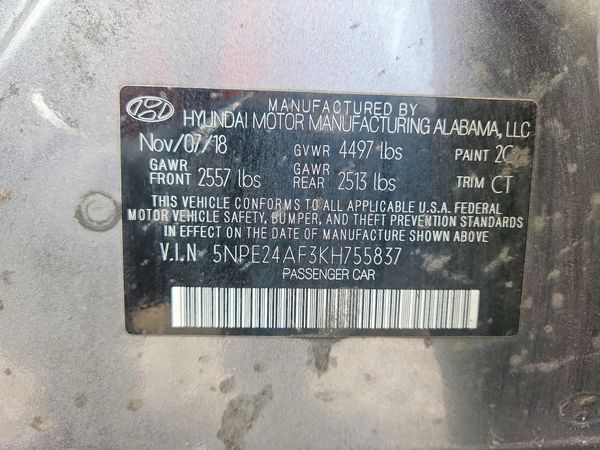 2019 HYUNDAI SONATA Eco Turbo, SE