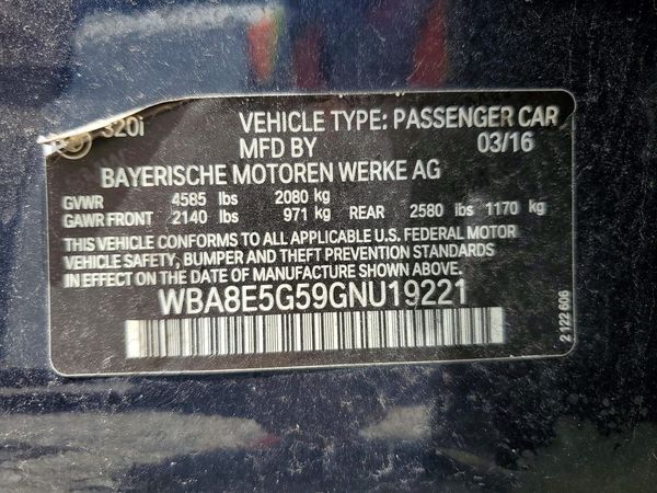 2016 BMW 320 xDrive SA