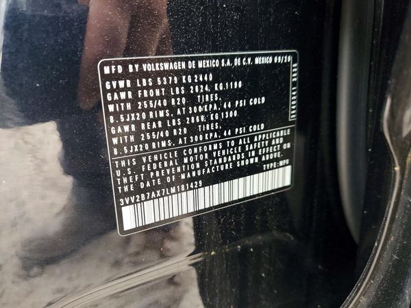 2020 VOLKSWAGEN TIGUAN 4Motion SE, 4Motion SEL