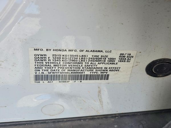2020 HONDA PILOT