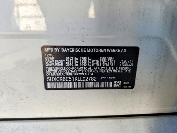 2019 BMW X5