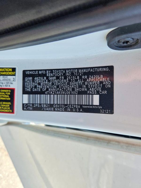 2022 TOYOTA CAMRY XSE