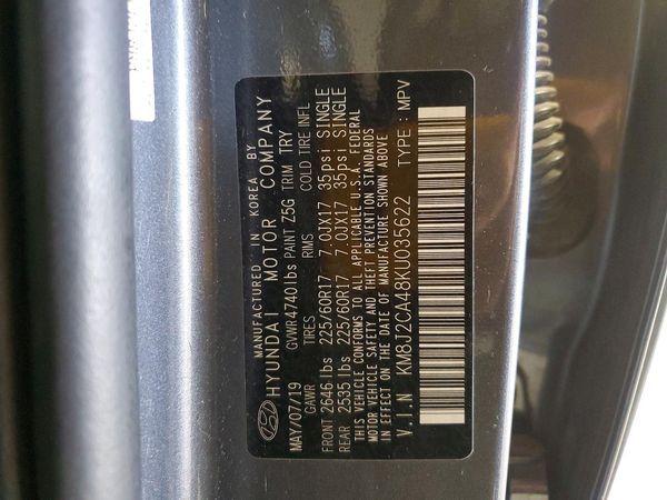 2019 HYUNDAI TUCSON SE
