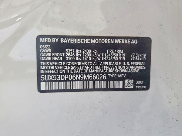 2022 BMW X3 xDrive30i