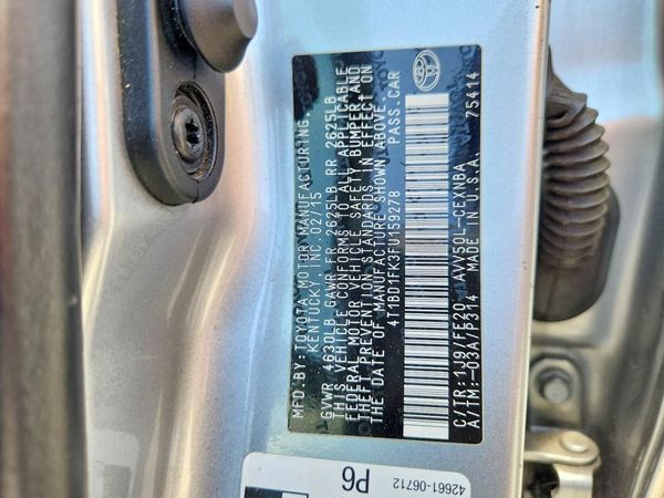 2015 TOYOTA CAMRY Hybrid
