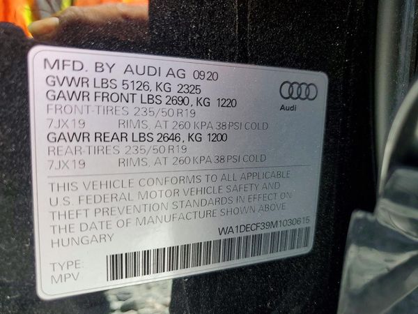 2021 AUDI Q3 S Line quattro Premium