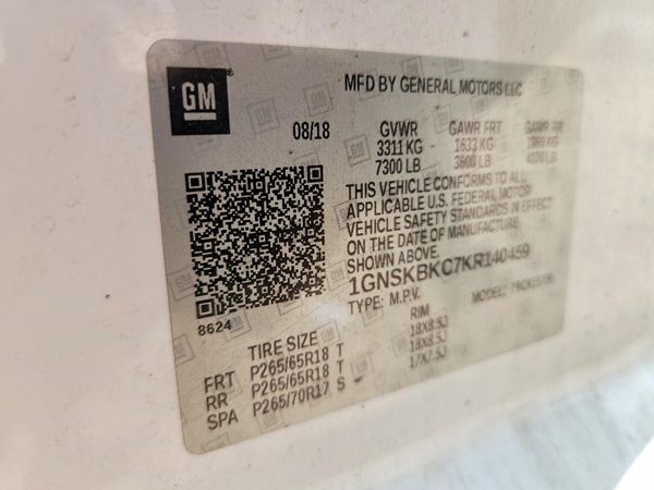 2019 CHEVROLET TAHOE