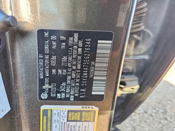 2014 KIA OPTIMA 2.4 LX STD/Conv