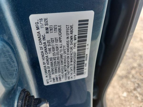 2016 HONDA CRV EX