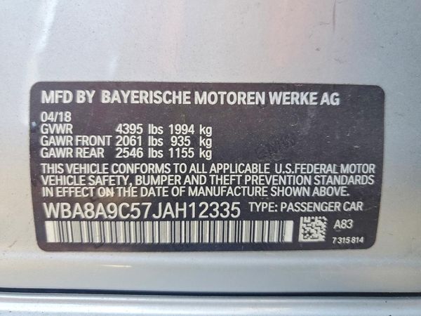 2018 BMW 320
