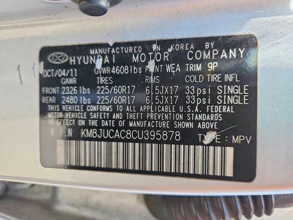 2012 HYUNDAI TUCSON GLS — VINS