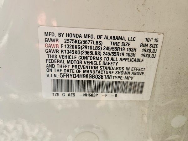 2016 ACURA MDX