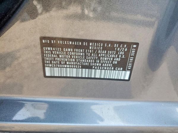 2021 VOLKSWAGEN JETTA S / SE / R-Line