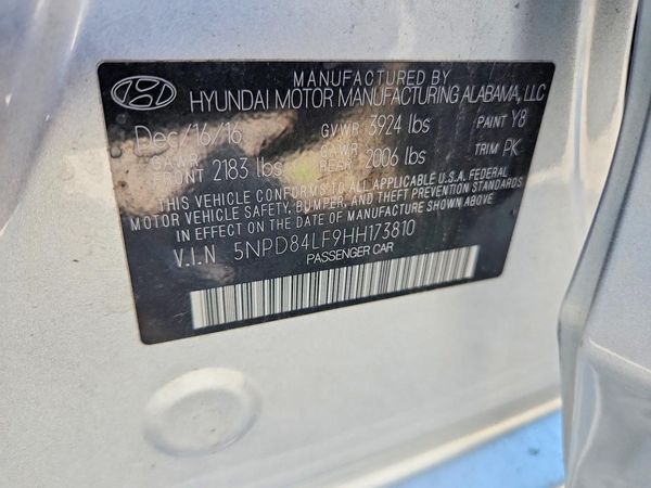 2017 HYUNDAI ELANTRA