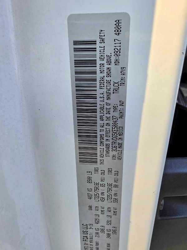2019 RAM PROMASTER 2500