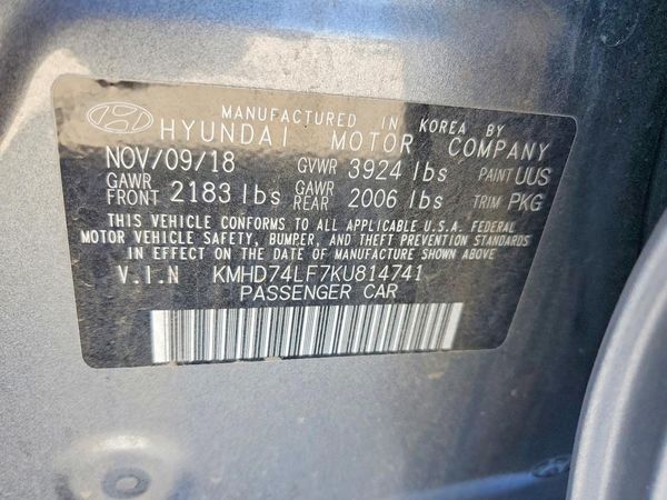 2019 HYUNDAI ELANTRA