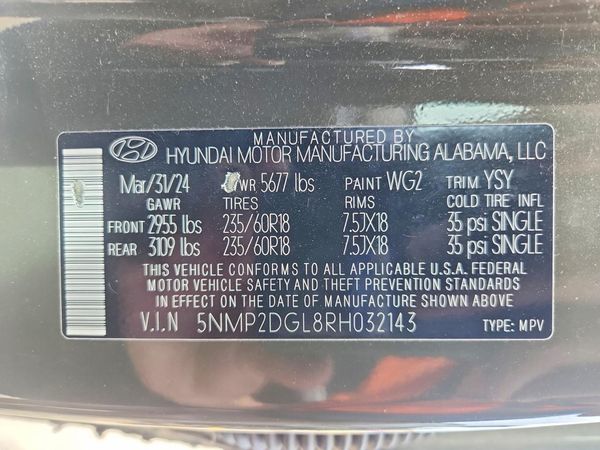 2024 HYUNDAI SANTA FE SEL