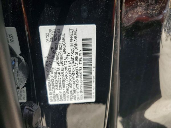 2022 HONDA PILOT