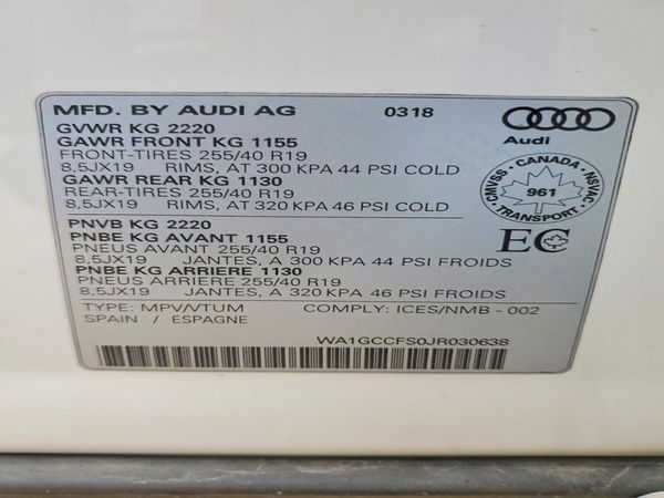 2018 AUDI Q3