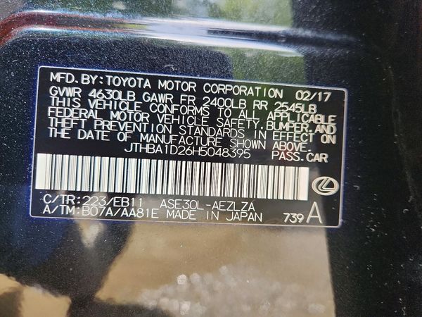 2017 LEXUS IS