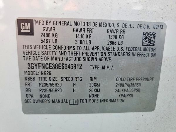 2014 CADILLAC SRX Performance
