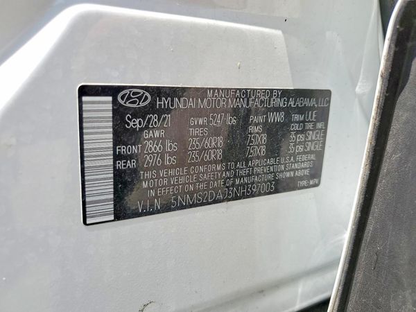 2022 HYUNDAI SANTA FE SEL