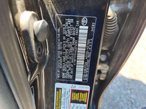 2017 TOYOTA CAMRY LE/SE/XLE/XSE