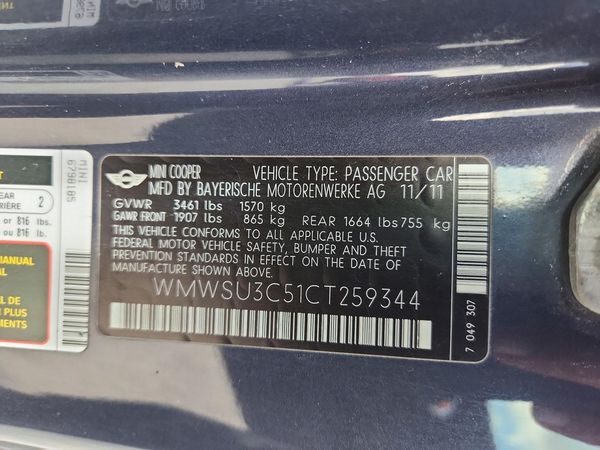 2012 MINI COOPER