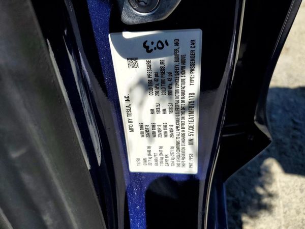 2021 TESLA MODEL 3