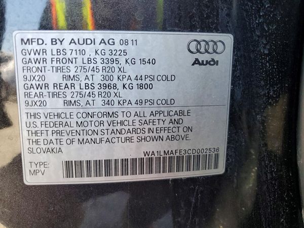 2012 AUDI Q7 Premium Plus