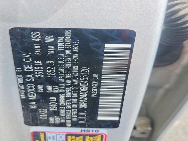 2022 KIA RIO LX, S