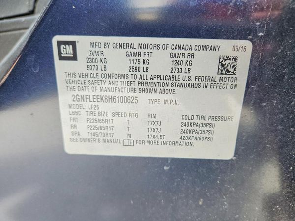 2017 CHEVROLET EQUINOX LS