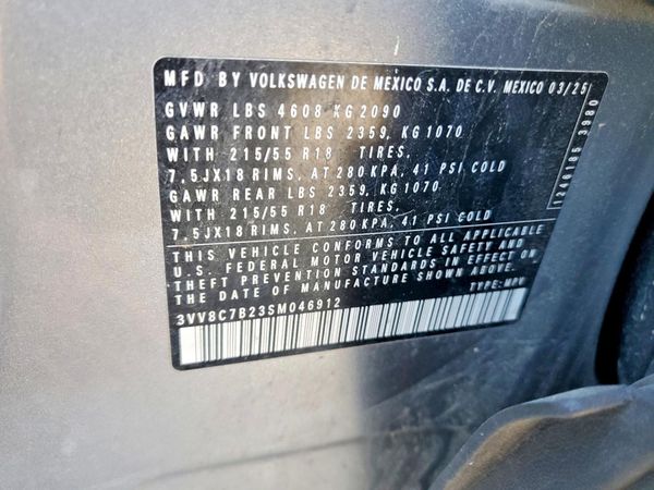 2025 VOLKSWAGEN TAOS 4Motion S